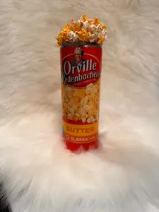 Orville Redenbacher’s Popcorn Tumbler– Gourmet Movie Night Popcorn Display on Soft White Background