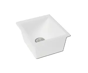 LaToscana PO02017101 16 in. Fireclay Drop-In Bar Sink in White