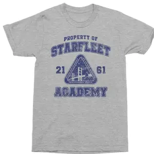 Starfleet Academy Property Of 2161 T-Shirt, Sci-Fi Space Federation Shirt, Nerd Geek Classic Apparel for Men Women Fans