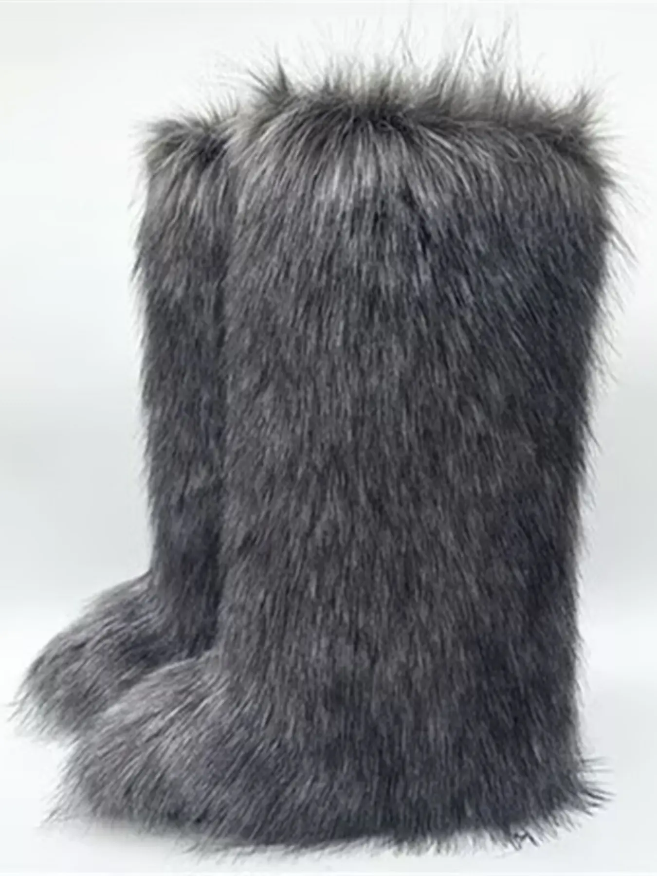 Women's Y2K High-Top Winter Fluffy Snow Boots, Waterproof Fur Lined, Warm Insulated, Round Toe, Medium Width, Casual Style for Cold Weather