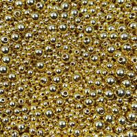 Golden Acrylic Spacer Beads