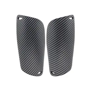 Ultra-light carbon fiber textured football shin guards, professional player training foot guards, football sock sleeves "design sense" "advanced" "fashion"