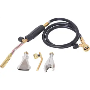 Propane Gas Torch 6,000 BTU Kit w/ 3 Burners for Melting, Brazing Gold and Silver Precious Metals, Welding, Soldering, and Repairs