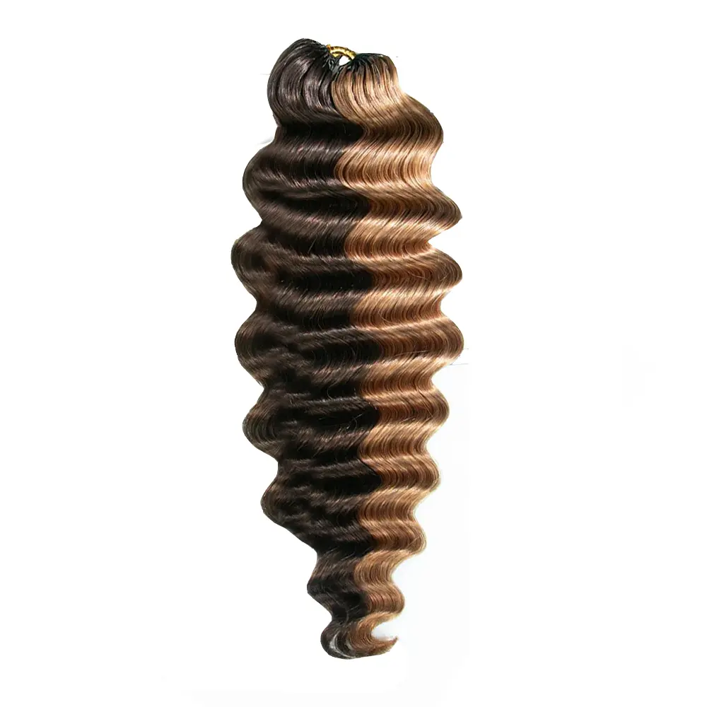 YWIGS Crochet Human Hair for Miracle Knots Boho Braids Loose Deep Wave #4/30, #4/27, #27/30 Color Crochet Hair Pre-Separated Crochet Hair 60 grams/bundle 18 inch #backtoschool #backtoschoolshopping
