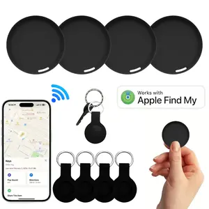 Portable Mini Smart GPS Tracker for Apple Find My iOS, Replaceable Battery Car GPS Locator, Wallet Luggage Car Pet Elderly Tracking Device, Wireless Tag