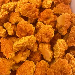 Popcorn Chicken 2pcs Realistic Food Resin Charms for DIY Craft Keychain Making Craft Decor