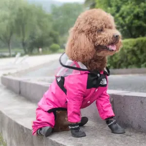 Waterproof Dog Jacket for Dogs - Pet Dog Raincoat The Dog Face Pet Clothes Jumpsuit