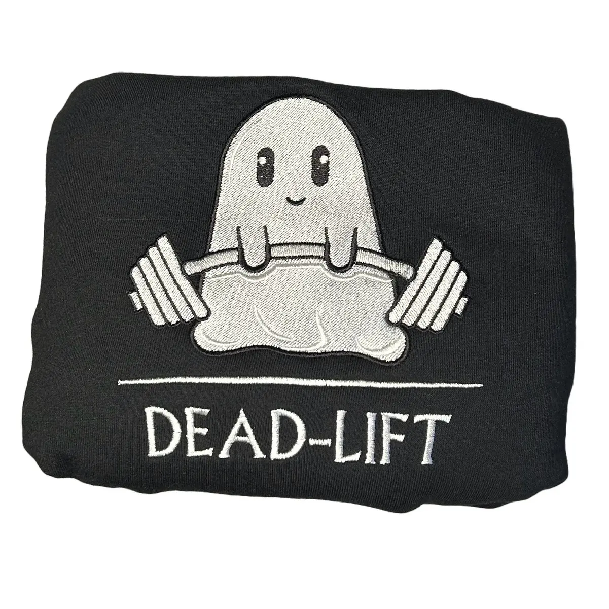 Dead lift embroidered cotton sweatshirt