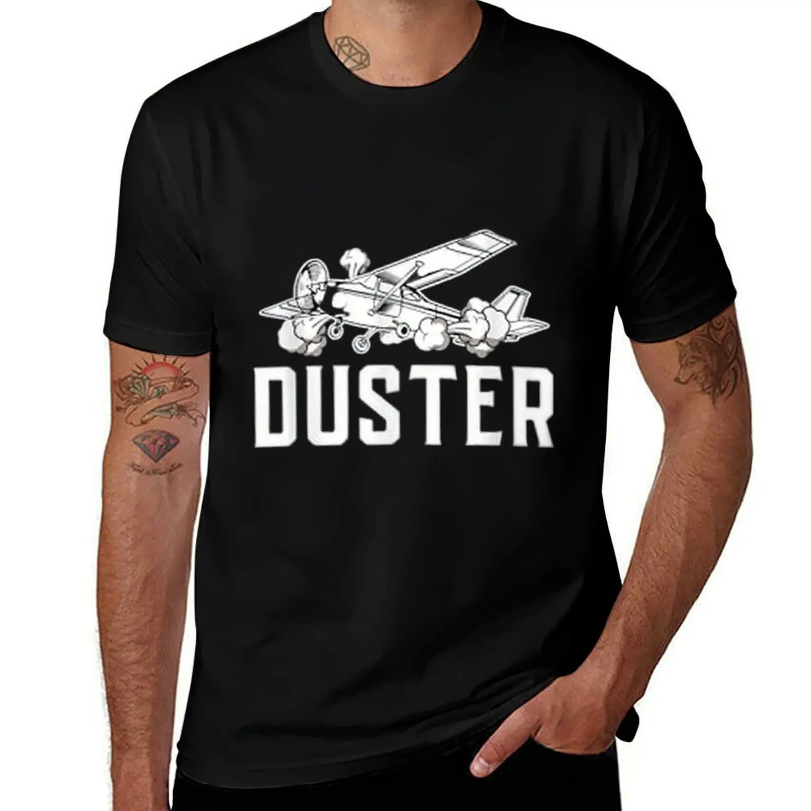 Professional Crop Duster Mens T Shirts Cotton Short Sleeve T-Shirt Crew Neck Tees Casual Shirt