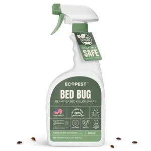 Bed Bug Spray – Natural, Plant-Based Killer for Bed Bugs, Eggs & Nymphs | Fabric & Mattress-Safe Home Treatment for Indoor Use | Child & Pet Safe, Low Odor, Eco-Friendly