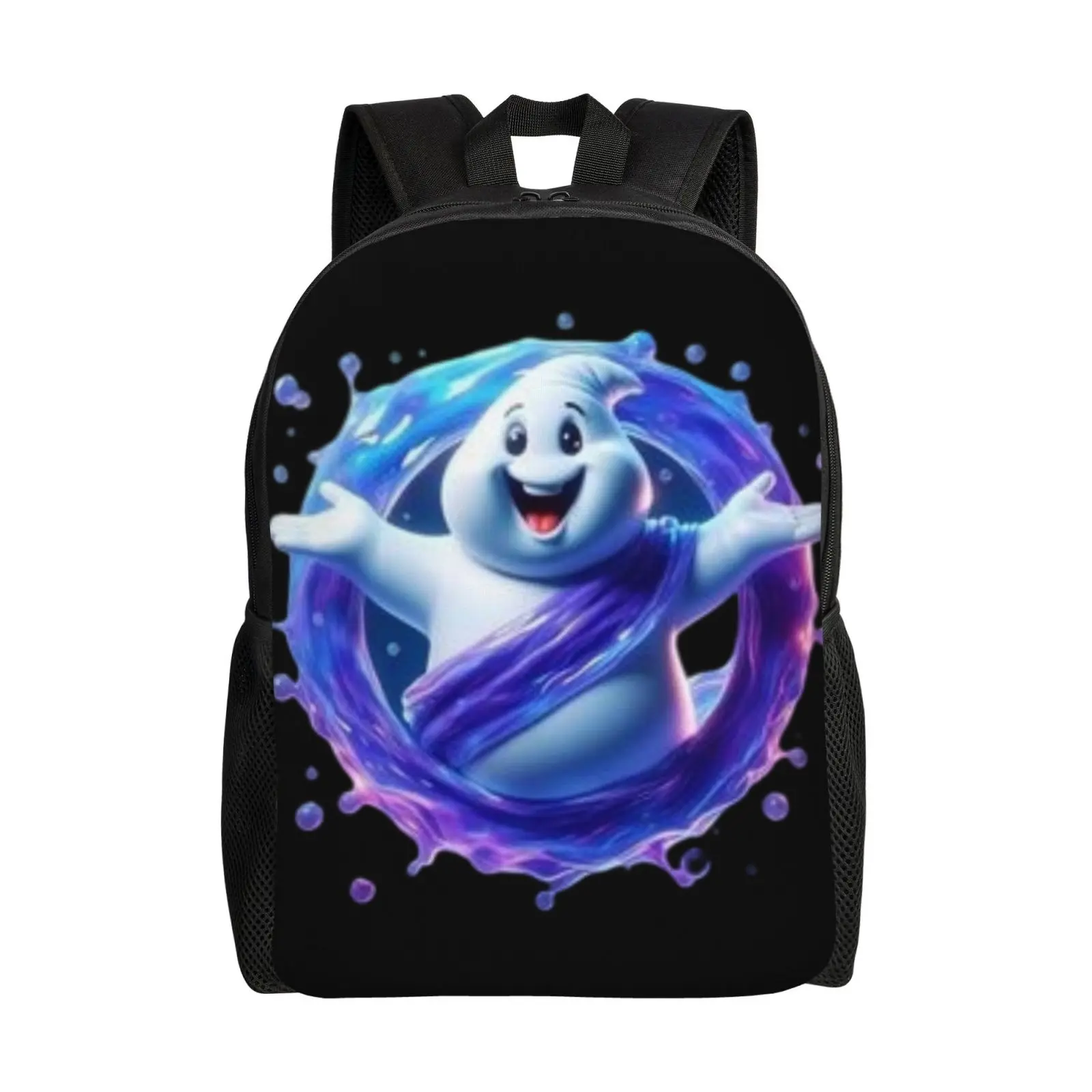 ghostbusters Waterproof Polyester Backpack with Full Front Print Holds 15 Laptop