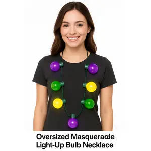 Oversized Masquerade Light-Up Bulb Necklace