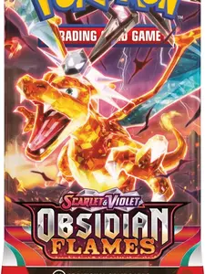 Pokémon Trading Card Game Scarlet & Violet Obsidian Flames Booster Pack - 10 Cards & 1 Basic Energy - Dragonite ex & Greedent ex - Collectors & Players Edition - Charizard ex & Terastal Pokémon