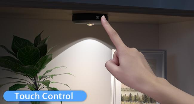 WILLED 3-Pack Rechargeable LED Puck Lights with Remote Control, 1000mAh Magnetic Under Cabinet Lights with 3-in-1 USB Charging, Remote Dimmable Timer Stick-On Puck Lights for Bedroom,Artwork, Kitchen, Closet, Shelf, Party Home Decor