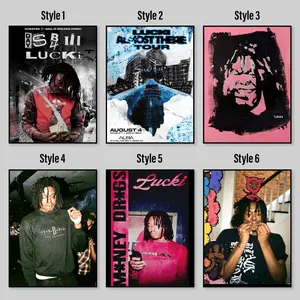 Lucki Roster, Lucki Album Poster, Lucki Flawless Like Me Poster - Rapper Wall Art - Rap Album Poster, Matte Vertical, Lucki Poster Rapper Freewave 3