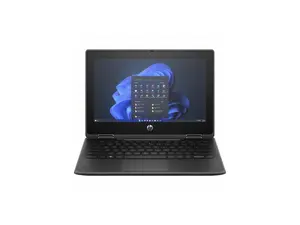 HP Fortis Flip G1i 11.6" Touchscreen Convertible 2 in 1 Notebook - HD - Intel N-Series N250 - 4 GB - 128 GB Flash Memory - Jet Black - Intel Chip - 1366 x 768 - Windows 11 Pro - Intel UHD Graphic