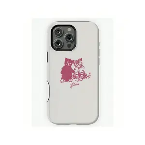 Charm Clairo Cat Friends Drawing Phone Case For  17, 16, 15, 14, 13, 12, 11 Pro Max, X, XR, XS Max, 8, And 7 PlusSuitable For IPhone 17 Air