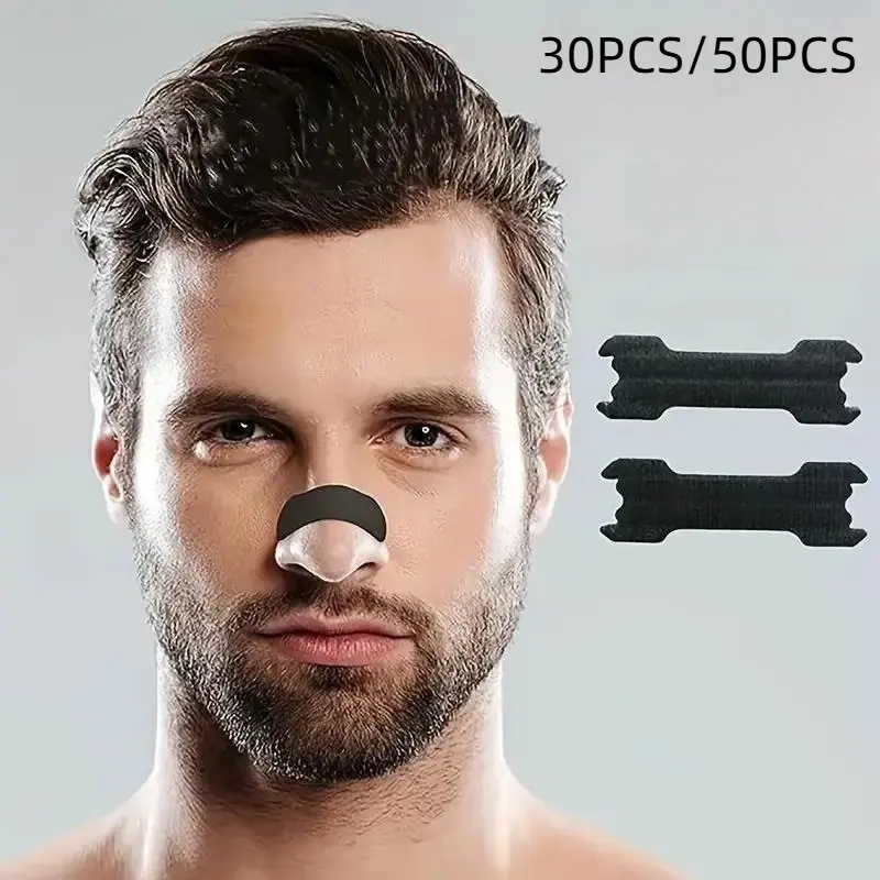 Sleep Aid Night Nasal Strips 30/50 Pieces for Snoring Relief, Comfortable, Breathable, Gentle and Lightweight, Ideal for Both Men and Women