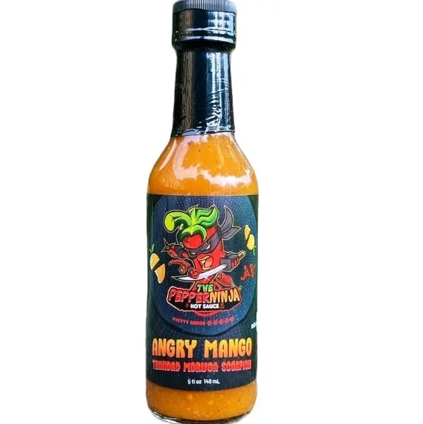 The Pepper Ninja Angry Mango Scorpion - Sweet Mango & Trinidad Moruga Scorpion Flavor - Bold Tropical Heat for True Heat Seekers