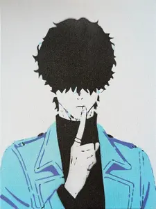 Mr. Villain's Day Off Spray Paint Art Piece