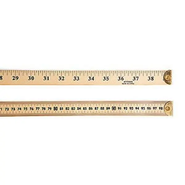 Meter Stick W/Metal Edges