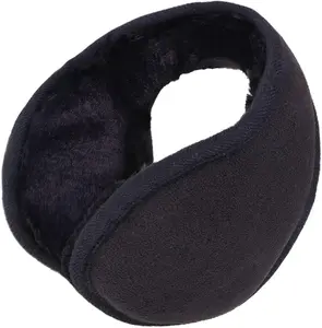 2 Pack - Unisex's Black Ear Muffs Winter Ear Fleece Head Band