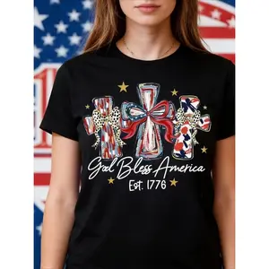 God Bless America T-shirt, 250 Years America Anniversary USA 250th Birthday Gift Shirt Memorial Independence Day 4th of July Men Women Cotton Tee Shirt
