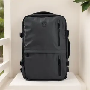 Ramble Travel Backpack - Lightweight Waterproof Canvas Nylon Expandable Durable Zippered Backpack for Travel with Electronics Sleeve and Front Organization Panel