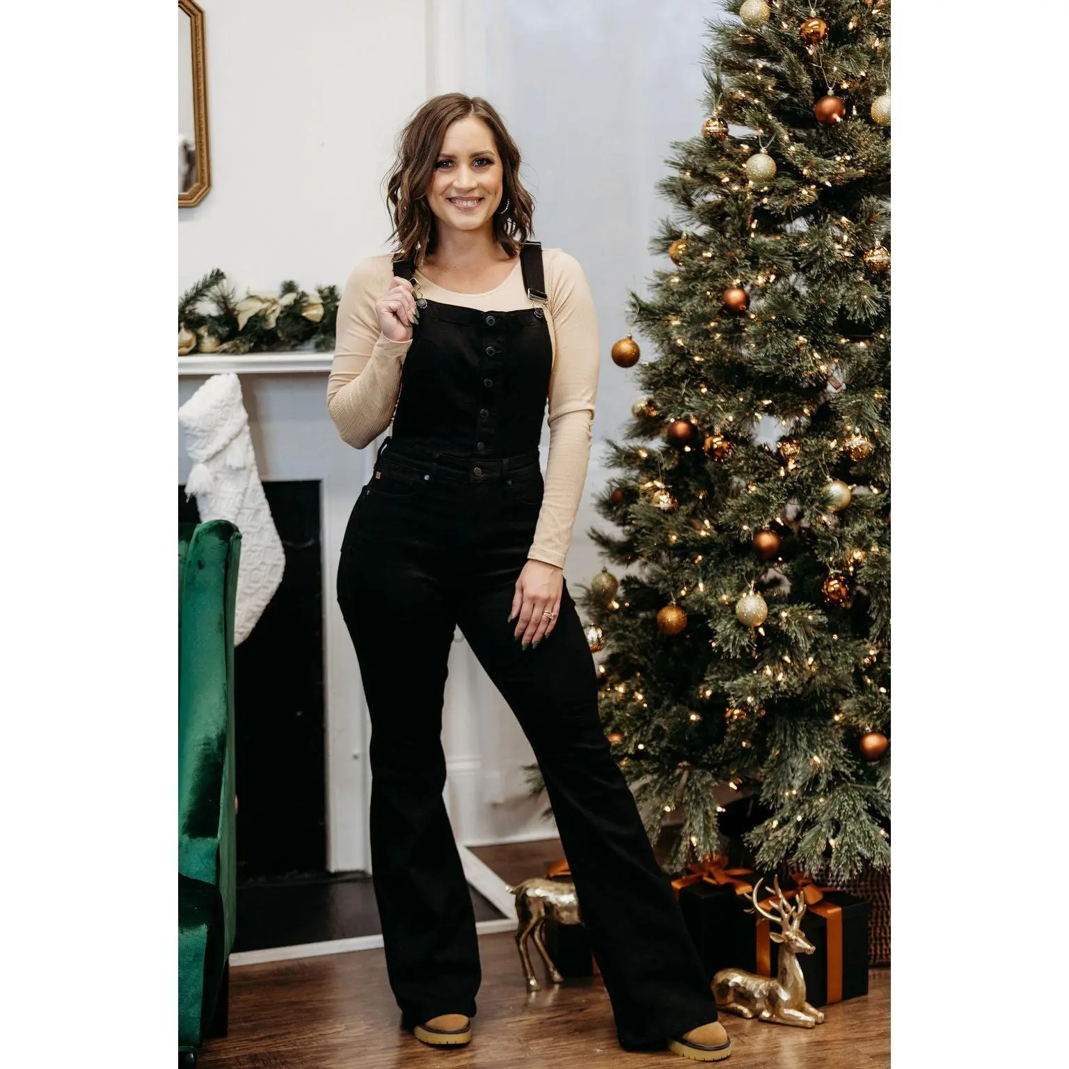 Retro Flare Overalls