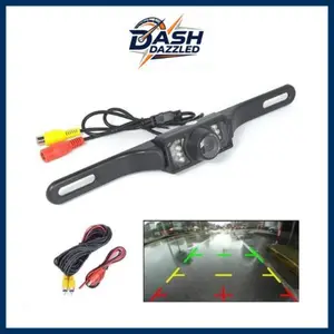 【Dash Dazzled】 Dash Dazzled CMOS Car Rear View Backup Parking Reverse Camera HD Vision Waterproof 7 LED Night Vision 170° Lens Angle 12V Universal Design for Safe Driving - Video Dashcam