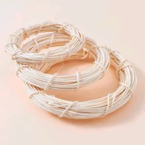 Rattan Vine Branch Wreath Hoops for DIY Decoration - Round-Shaped Design, Ideal for Creative Wall Decor
