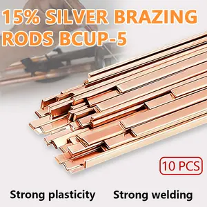 10Pcs Universal Welding Rods Low Temperature Easy Melt Silver Phosphorus Copper Welding Wire Home Repair Soldering Accessories