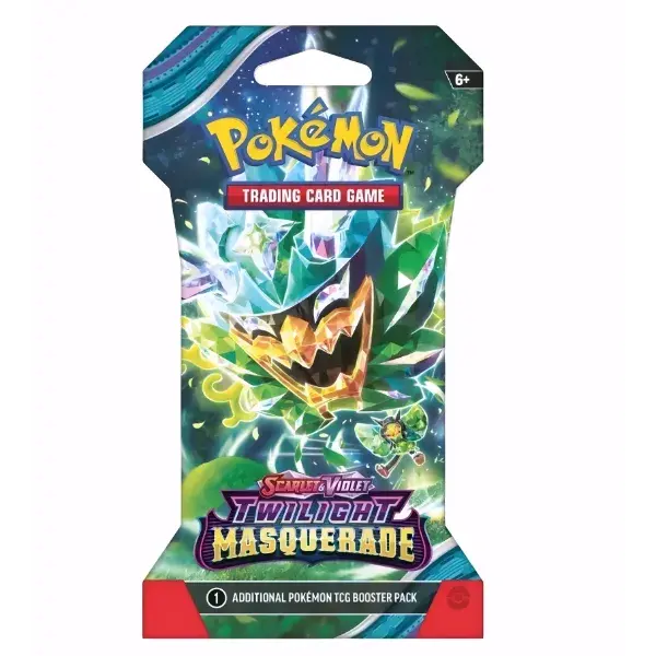 Pokmon TCG Sleeved Booster: Twilight Masquerade Single Pack - Set includes 160 Cards Including 30 Trainer Cards with Special Illustrations, Random Selection & ACE SPEC Cards - TikTok Shop Pokmon TCG Sleeved Booster: Twilight Masquerade Single Pack - Set includes 160 Cards Including 30 Trainer Cards with Special Illustrations, Random Selection & ACE SPEC Cards - TikTok Shop