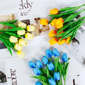 10pcs Tulip Artificial Flowers Decorative Flowers Home Vase Decorations, Valentine's Day Gift, Birthday Party, Wedding, Opening Ceremony, Bridal Bouquet
