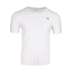 diadora Mens Icon Crew Neck Short Sleeve Athletic Casual Tops Casual - White