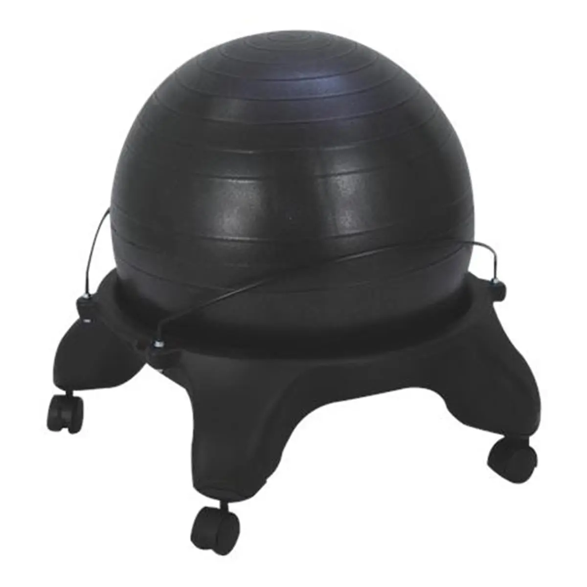 212 MAIN AeroMat 33400 Yoga Exercise Ball Chair - Workout Equipment with Locking Casters for Core Exercises, Ab Workout Training