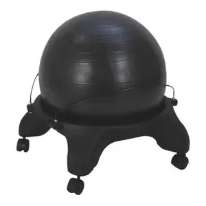 212 MAIN AeroMat 33400 Yoga Exercise Ball Chair - Workout Equipment with Locking Casters for Core Exercises, Ab Workout Training