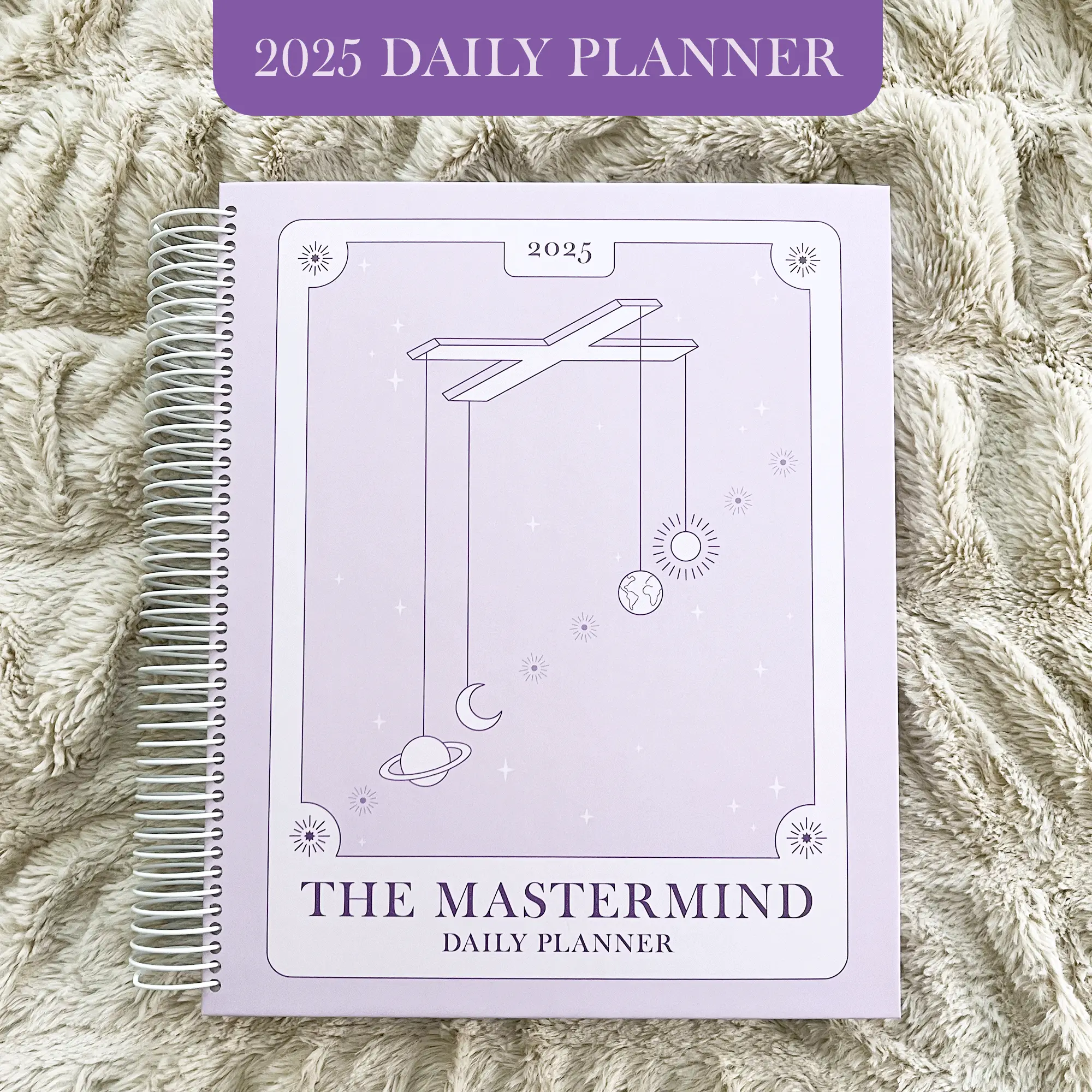 2025 Mastermind Planner, Large 8.5 x11 Daily Planner, Hard Cover calendar