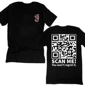 Trump Dance QR Code Sweatshirt, Scan Me You Won't Regret It Funny Trump Dance QR Code Shirt. Classic Cotton