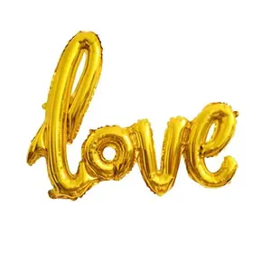 40 Inch Love Letter Balloon, 1 Count Romantic Love Balloon, Inflatable Balloon for Wedding Birthday Party Decoration, Party Supplies