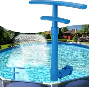 Dual Spray Pool Fountain with Adjustable Waterfall Aerator & Sprinkler, Universal Fit for Above Ground Pools, Swimming Pool Chiller Cools 10°F, Swimming Pool Accessories Pool Decor