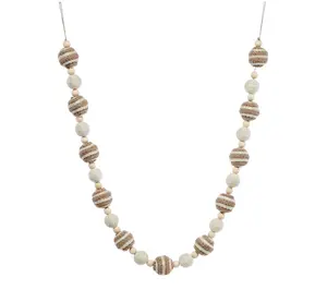 48" Woven Jute Bead Garlandby Valerie