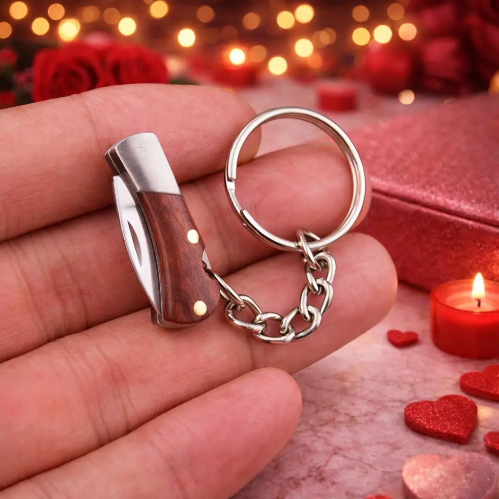 Split Express Folding Knife Pocket Keychain Knife