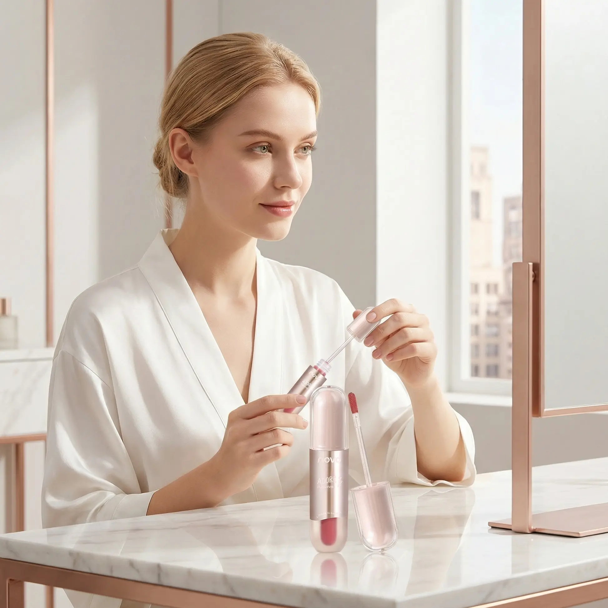 コスメ NOVO Adore Radiance Hydroquench Lip Glaze Jelly Feel Lip Gloss