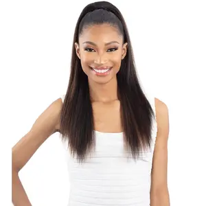 Shake N Go Que Drawstring Ponytail - Q-STRAIGHT 20"