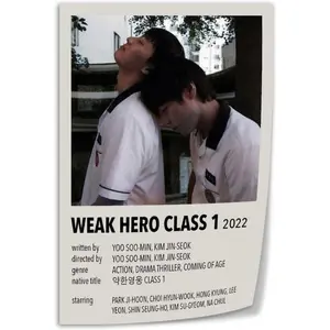 Korean TV Series Weak Hero Class 1 Minimalist Cover Poster Canvas Art Wall Printing Office Bedroom Aesthetic Living Room12x18inch(30x45cm) Unframe-style