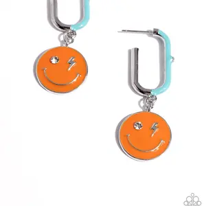 Personable Pizzazz - Orange Earrings