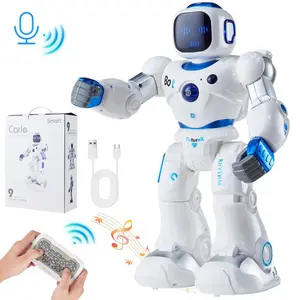 VEVOR RC Robot Toys for Kids, 2.4GHz Programmable Remote Control Smart Robot with Touch, Voice APP Control, Interactive Singing Dancing Robot for Age 3 4 5 6 7 8 10 Year Old Boys Girls Birthday Gift