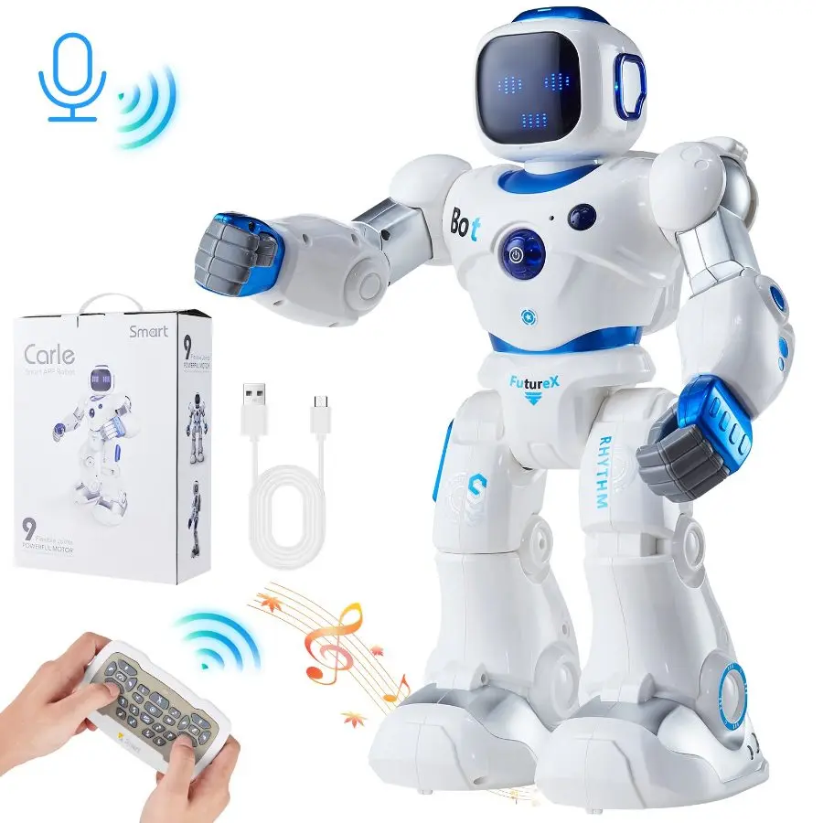 VEVOR RC Robot Toys for Kids, 2.4GHz Programmable Remote Control Smart ...
