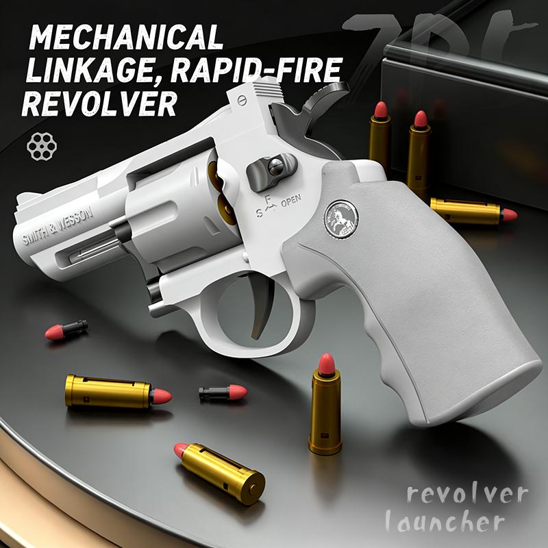 Parent-Child Bonding Toy ZP5 Safe Foam Revolver Blaster for Kids ...